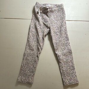 Soft pastel floral leggings